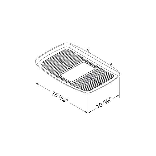 Breez RAD80LED 80 Cfm Exhaust Bath Fan Led Dimmable Light With Heater thumb #4