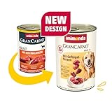 animonda GranCarno Adult mit Geflügelherzen (6 x 400 g), Hunde Nassfutter für ausgewachsene Tiere, Nassfutter für Hunde mit 100% frischen, fleischlichen Zutaten, Hundefutter ohne Getreide