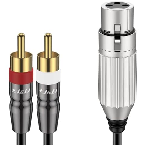 Câble XLR Femelle vers RCA J&D Cover