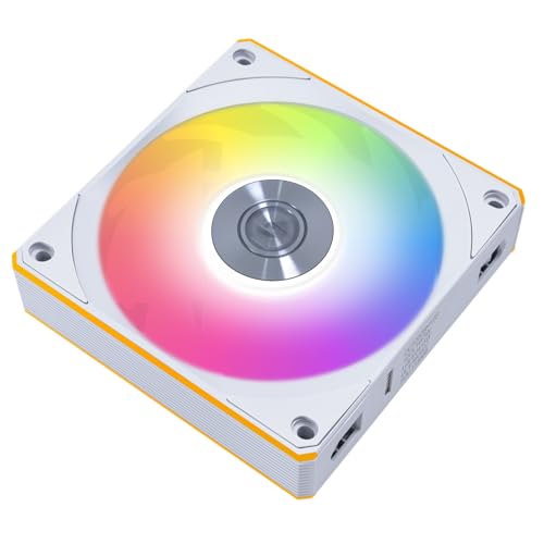 Image of Lian Li UNI Fan CL Wireless 120 - Single Pack (Reverse Blade) - 2.4 GHz Wireless Signal RGB & PC Case Fans Control - Dual Light Zones - 28mm FDB - White (G99.12RCL1W1W.in)