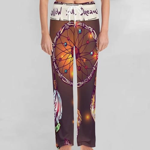 Bas de pyjama femme long Attrape-Rêves en taille S avec poches - 3