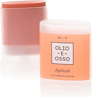 Olio E Osso - Natural Lip + Cheek Balm | Natural, Non-Toxic, Clean Beauty (LAB 1 Apricot, 0.35 oz | 10 g)