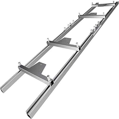 Gtouse Rail Mill Guide System 9 FT Chainsaw Mill Rail Guide with 4 Wood Fixing Plate Rail Mill Guide Used for Saw Mill Woodworkers Carpenters