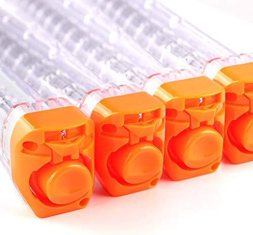 Hosim 12-Round Magazine,4 PCS Bullet Clips 12 Darts Quick Reload High Capacity Cartridge Replacement for Rival Magazine Apollo XV-700,Rival Zeue XV-1200,Atlas Gun (Transparent)