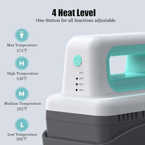 Prensa de calor manual para gorras, mini portátil miniatura 3