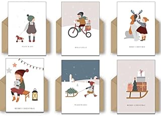 36 Traditional and Nostalgic Christmas Cards made from Recycled Card