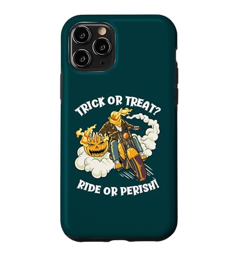 Trick Or Treat Ride Or Perish �ʔ��� �n���E�B�� �p���v�L�� �o�C�J�[ �X�}�z�P�[�X iPhone 11 Pro �p