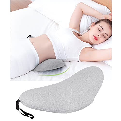 Lumbar Support Pillow Sleeping Waist Pillow Memory Foam Pregnancy Wedge Cushion Lower Back Support Sleeping Pillow For Waist Back Pain Spine Sciatic Pain Relief For Bed Sofa Chair Car Seat Travel