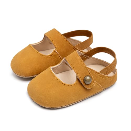 Image of KIDSUN Baby Boys Girls Sandals Adjustable Lightweight House Home Slippers Non Slip Newborn Prewalk First Walk Shoes