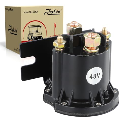 Roykaw Golf Cart 48V Solenoid Compatible with EZGO TXT 2010-up & All 48V MPT 800/1000 Electric Golf Cart, Replace OEM # 612711
