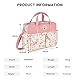 SONARIN Große Kapazität Multifunktionale Baby Wickeltasche,Wasserdicht Reise Wickeltasche Umhängetasche Tragetasche Henkeltaschen Babytasche mit Schultergurte & Wickelunterlage(Rosa-Blume)