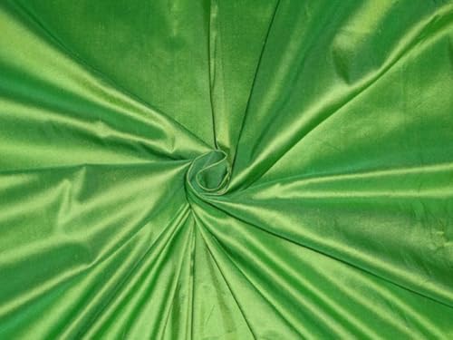 Tissu Dupioni 100% pure soie vert foncé - Largeur 137,2 cm au mètre