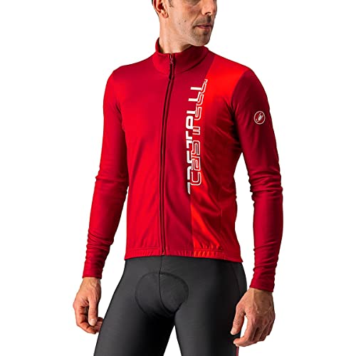Castelli Traguardo Full-Zip Jersey - Men's Pro Red/Red, 3XL