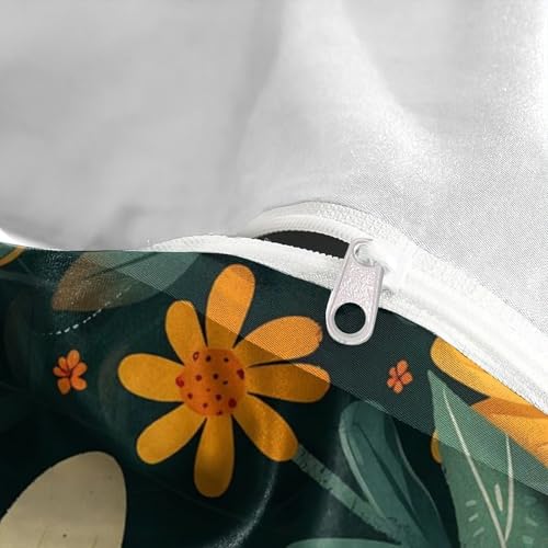 Parure de lit microfibre 3D effet doux fermeture éclair ultra souple - 8
