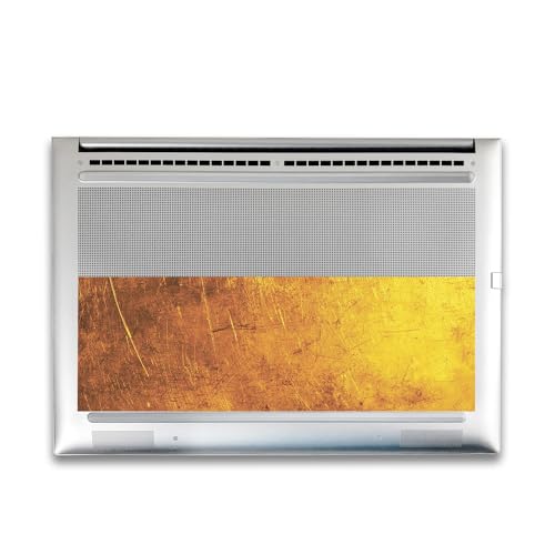 Image of Gaming Skin Compatible with HP Envy x360 16 inch (2023) - Textured Gold - Premium 3M Vinyl Protective Wrap Decal Cover - Easy to Apply | Crafted in The USA by MightySkins