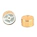 Uxcell a14100700ux0858 Knurled Shaft Potentiometer Control Knobs, 17 mm x 30 mm, 2 Piece, Rotary Buttons 6 mm Diameter