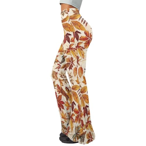 Women's High Waist Wide Leg Bell Bottom Yoga Flare Pants Trousers Tummy Control Stretch Yoga Pants3