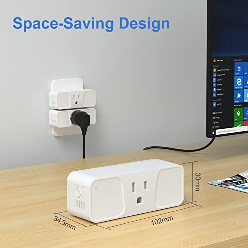 Image of Smart Plug 1 Pack Milfra 2.4GHz WiFi Smart Plug Smart Home Wi-Fi Outlet Compatible with Alexa Google Assistant