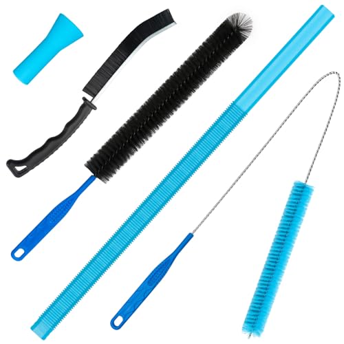 Image of Dryer Vent Cleaner Kit - Compatible Universal Vacuum Attachment Hose with Most Vacuum Cleaner, Dryer Lint Cleaner Kit and Cleaning Brush Tools for Efficient Dryer Vent Hose Maintenance (Black)