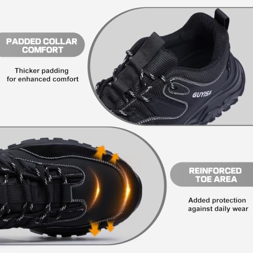 Image of Steel Toe Shoes for Men, Lightweight Safety Work Shoes