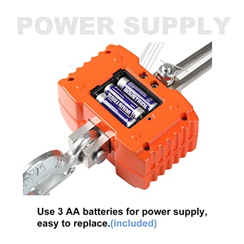 Reshy Digital Crane Scale Upgraded 2000Lb/1000Kg Digital Hanging Scale Industrial Heavy Duty Crane Scale With Remote Control Ce Certified (Orange) #TOP5