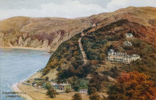 Tableaux Graffiti Art Mural Countisbury Hill Lynmouth par Alfred Robert Quinton Poster 60x90cm