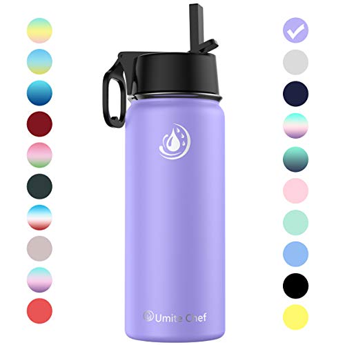 Umite Chef Water Bottle, Vacuum Insulated Wide Mouth Stainless-Steel Sports Water Bottle