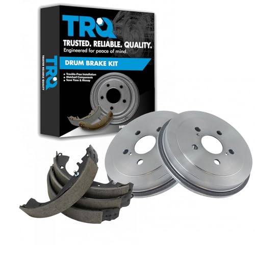 TRQ Rear Brake Drum Kit for 00-05 Toyota Celica (5 Lug) Left & Right