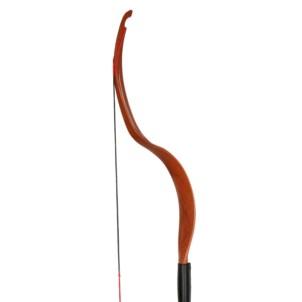 Toparchery Traditioneller handgefertigter Langbogen für Anfänger – 25 lbs Zuggewicht, 47 Zoll, zerlegbar – Ideal für Bogenschießen Einsteiger & Training