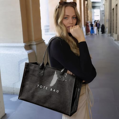 KALIDI PVC Kraft Paper Tote
