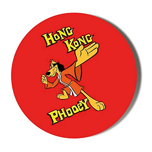 Gift Insanity Multi Hong Kong Fuey Fighting Stance Red Background 6 X 70Mm Vinyl Stickers (Pack Of 6)