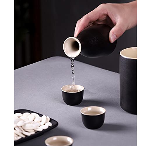 Rvvk Japanese Style Wine Set, Wine Cabinet, Retro Creative Ceramic Wine Set #TOP7