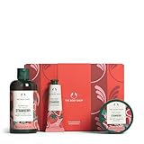 The Body Shop Strawberry Essentials Gift Set – Strawberry Shower Gel (250ml), Body Yoghurt (200ml), Hand Cream (30ml) for Soft, Hydrated Skin Care