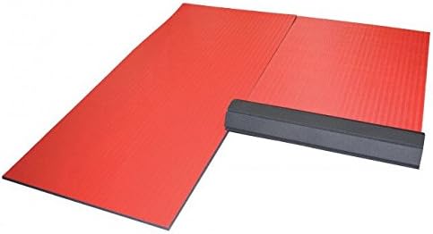 Dollamur 10x10x1.25" Jiu-Jitsu Mat, Red, Tatami
