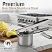 Bellemain 15oz Large Potato Ricer for Mashed Potatoes, Stainless Steel Mashed Potato Masher & Squeezer, Easy-To-Clean Professional-Grade Hand Vegetable Ricer, Kitchen Tool, Food Press & Food Mill