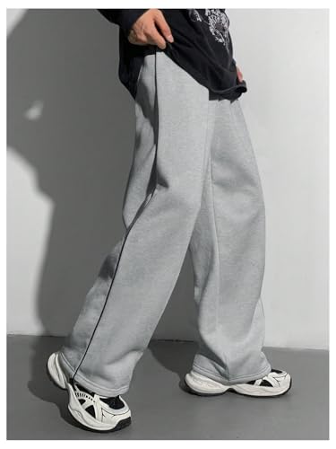 SHENHE Boy's Wide Leg Open Bottom Loose Sweatpants Workout Athletic Preppy Pants Trousers2