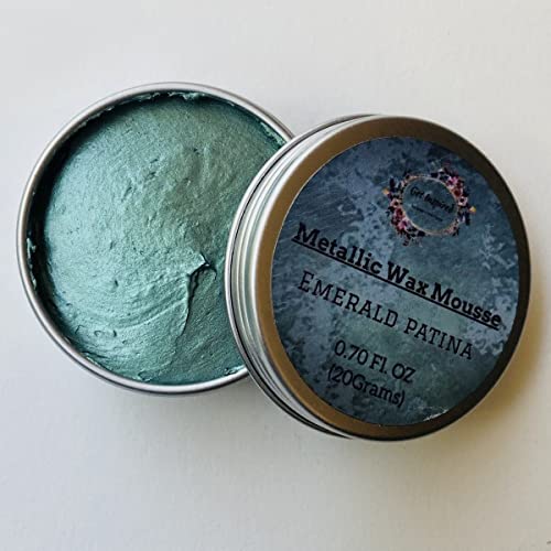 Emerald Patina Metallic Wax for Art & Craft & Furniture Wax By Get Inspired | For Furniture, Mixed Media, Clay, Wood, Resin & Craft Projects, Quick Dry Metallic Finish, Antique & Vintage Effects-image-18