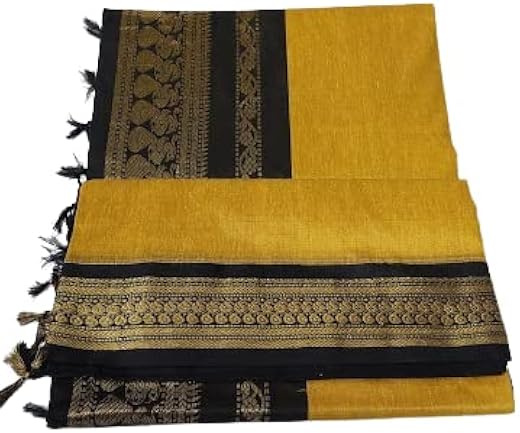 Gk Collection Women's Pure Kalyani_CS Cotton Silk Saree with Zari Border and Blouse Piece