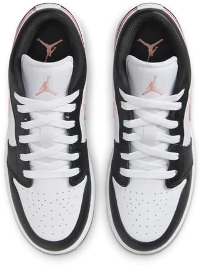 Amazon.com | Air Jordan Big Kids' 1 Low Black Rust Pink (GS