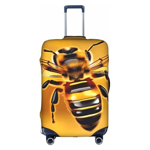 Housse élastique valise Bee Flying blanche haut de gamme pour bagage moyen délicat