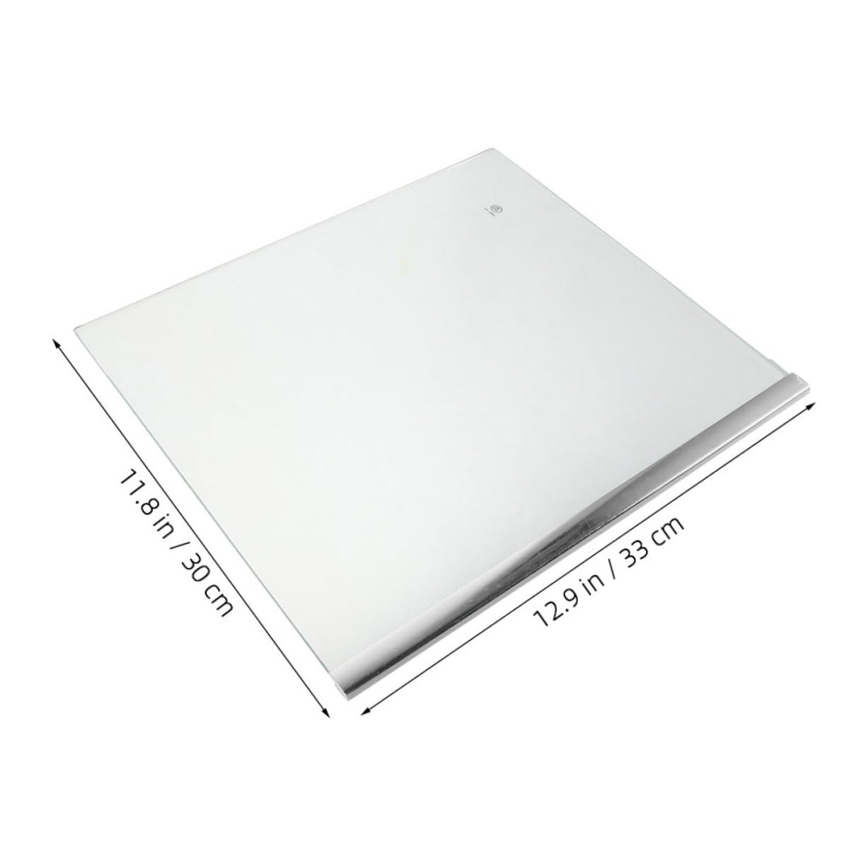 Angoily Ripiano Accessorio Versatile per Organizzare Frigo e Congelatore 33x30cm in Vetro Temperato per Frigorifero Divisorio Pratico e Facile da Pulire