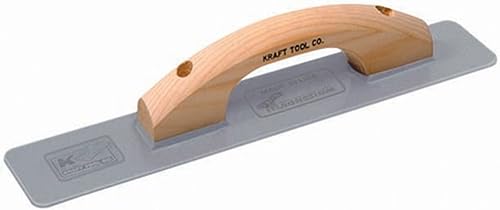 Kraft Tool CF064 ThinLine Pro - Flotador de mano de magnesio con mango de madera, 16 x 3-1/8 pulgadas