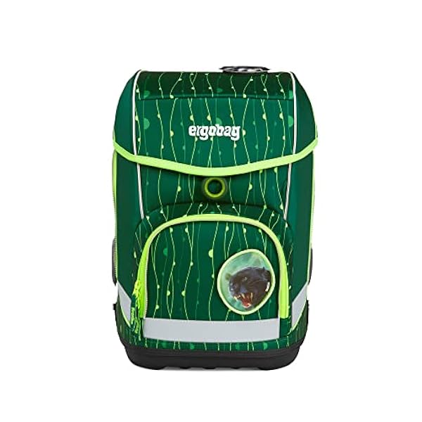 ergobag Cubo Unisex barnryggsäck, Rambazam björn, grön, en storlek, Rambazambjörn - grön, taille unique, Skolväska set