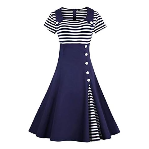 Robe Rétro Femme QUNLIANYI Cover