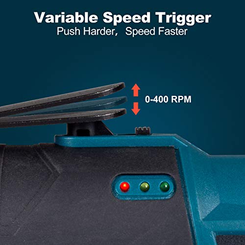 S-LONG Cordless Electric Ratchet Wrench Set, 3/8" 400 RPM 12V Power Ratchet Driver with 10 Sockets, 2000mAh Lithium-Ion Battery and 60-Min Fast Charge