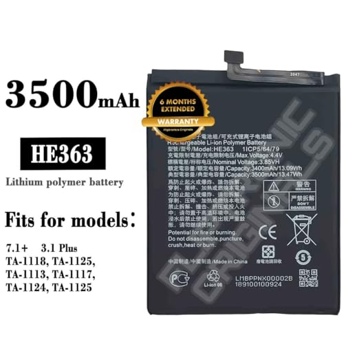 Image of HE363 Battery for Nokia 8.1 X7 3.1 Plus TA-1119 TA-1128 TA-1099 TA-1113 TA-1115 TA-1131 TA-1121 TA-1225 TA-1125 TA-1113 TA-1117 Battery with 6 Month Warranty ****(X228)