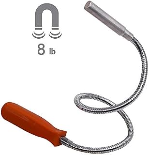 SUPERYO 23.6” 8LB Flexible Magnetic Pickup Tool Bendable Retrieve Stick (600mm length)