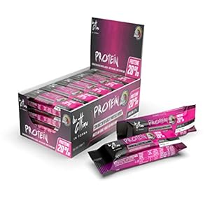 Un-Attimo in Forma, barretta bacche di goji e mirtilli rossi, 20% di proteine, 24x50g, ricca di vitamine e con pochi zuccheri