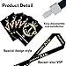 30 Sets PVC VIP Badge lanyards and Plastic Pass Cards,Perfect for Backstage Access,Breakaway Concerts, Parties, Birthdays, ensuring a and Functional Solution for Event Organizers.(Black, Gold)