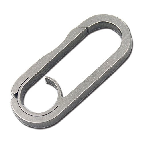 TiTo Titanium Quick Release KeyChian Lightweight Bottle Opener Key Ring (Round)